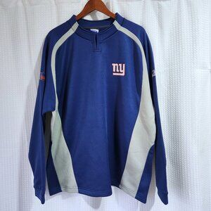 New York Giants Sweater Men's xl Reebok NFL Football Heavyweight Blue & White